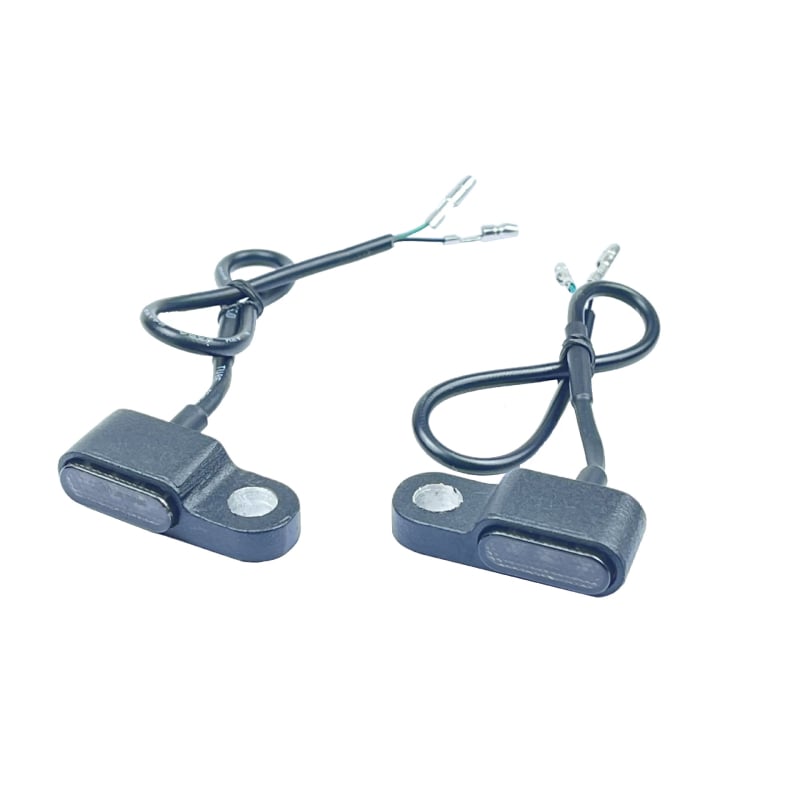 Водоустойчив мотоциклетен мигач с LED, 12V, алуминиев корпус, дневни светлини