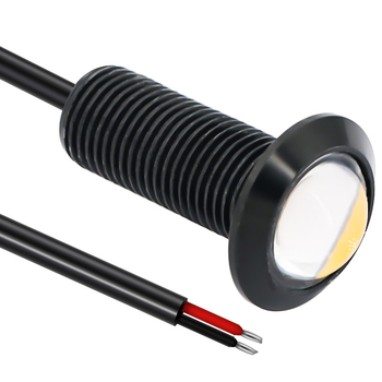 Sunshiny LED COB impermeabil Eagle Eye pentru mașină, cu montaj universal, intrare 9–30V, putere 2.3W, curent 0.195A, lumină de zi și lumină de mers înapoi