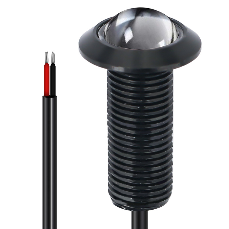 Sunshiny LED COB impermeabil Eagle Eye pentru mașină, cu montaj universal, intrare 9–30V, putere 2.3W, curent 0.195A, lumină de zi și lumină de mers înapoi