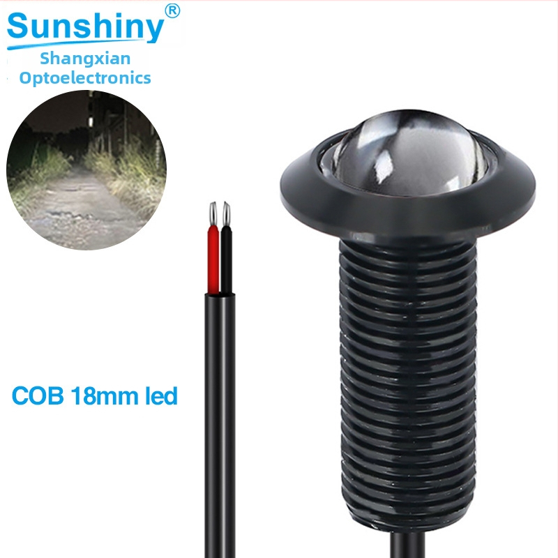 Sunshiny LED COB impermeabil Eagle Eye pentru mașină, cu montaj universal, intrare 9–30V, putere 2.3W, curent 0.195A, lumină de zi și lumină de mers înapoi