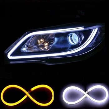 Bandă LED pentru ghidajul luminii auto DRL, din silicon, 12V, 10W, marcă JHY, model Led light guide strip