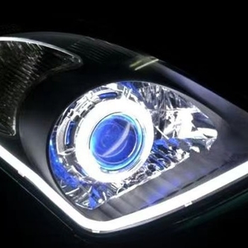 Bandă LED pentru ghidajul luminii auto DRL, din silicon, 12V, 10W, marcă JHY, model Led light guide strip