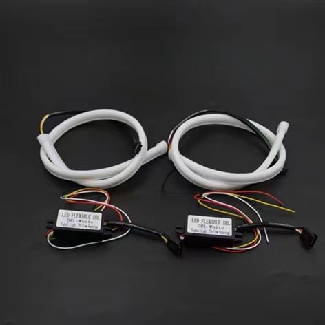 Bandă LED pentru ghidajul luminii auto DRL, din silicon, 12V, 10W, marcă JHY, model Led light guide strip