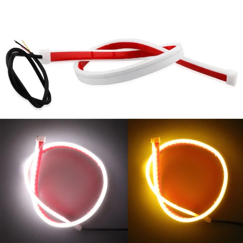Luminile de zi ultra-subțiri pentru mașini – 12V, LED 3030, 5W, silicon cu înaltă luminozitate, compatibil universal
