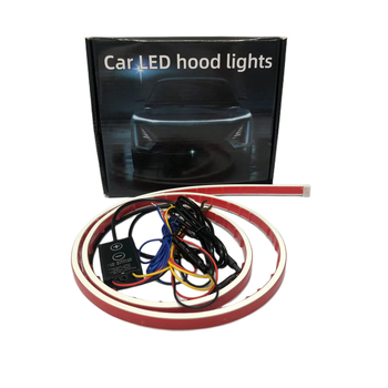 Дневно светло за автомобили със водеща лента и индикатор за завиване, PVC, 12V, модел 2612gc