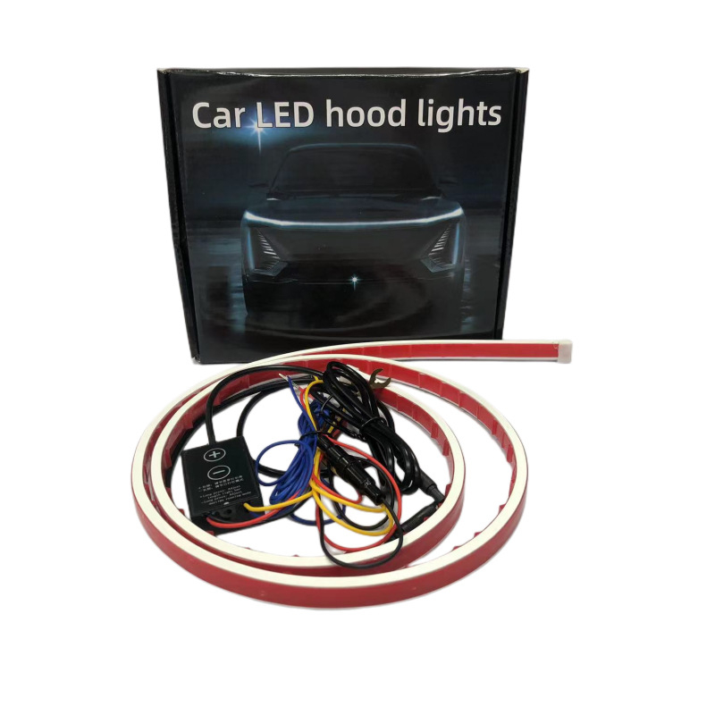 Дневно светло за автомобили със водеща лента и индикатор за завиване, PVC, 12V, модел 2612gc