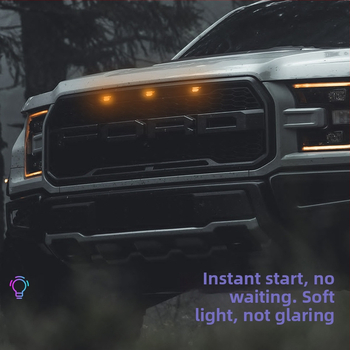 RGB LED bljeskalica za automobilsku rešetku, kontrola putem aplikacije, žuto dnevno svjetlo