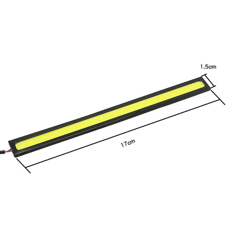 Xinliang dnevna LED svjetla za automobil COB LED, 17 cm, iznimno tanka, vodootporna, visoka svjetlina, 28 LED