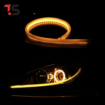 LED trak dnevnog svjetla za auto, silikon vodootporna dekorativna svjetleća traka, 30/45/60 cm