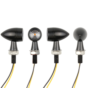 Indicator retro pentru motocicletă, LED metalic, lumină de zi, 12V, 3W, 3000K, 10000h
