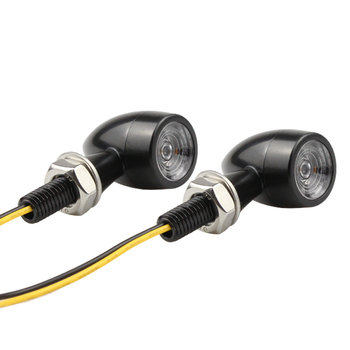Indicator retro pentru motocicletă, LED metalic, lumină de zi, 12V, 3W, 3000K, 10000h