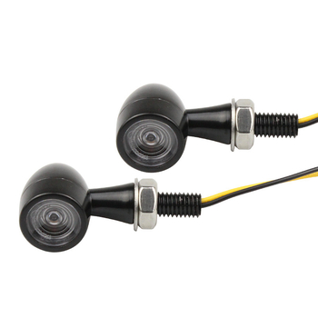 Indicator retro pentru motocicletă, LED metalic, lumină de zi, 12V, 3W, 3000K, 10000h