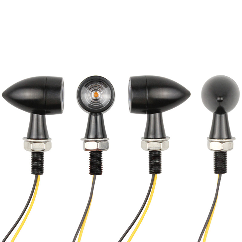 Indicator retro pentru motocicletă, LED metalic, lumină de zi, 12V, 3W, 3000K, 10000h