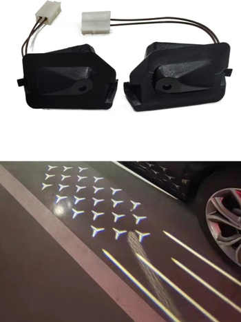 Iluminare ambientală LED pentru oglinda retrovizoare, efect stea, model P500, putere 200, Virtue, compatibil cu W205 W213 W253 W257 W222 W247