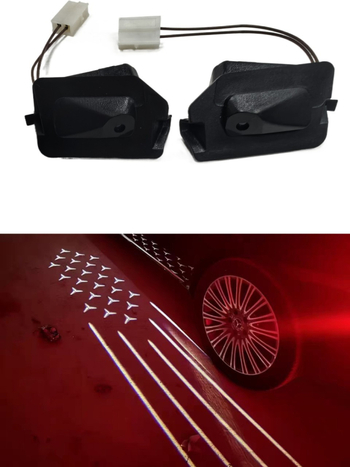 Iluminare ambientală LED pentru oglinda retrovizoare, efect stea, model P500, putere 200, Virtue, compatibil cu W205 W213 W253 W257 W222 W247