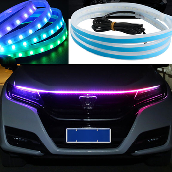 RGB LED dnevna svjetlost kroz rešetku uz integrirani vodič svjetla za prostor prednjeg poklopca