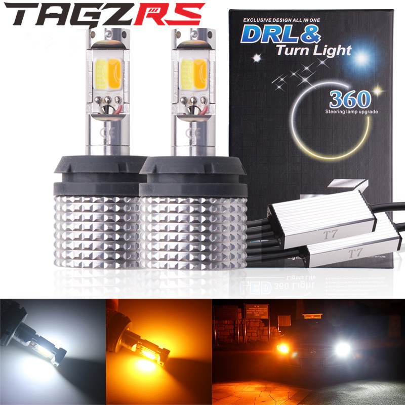 LED pentru lumină de zi și semnalizare, bandă COB încorporată, 60W, 12V, 6000K, model 1156/7440