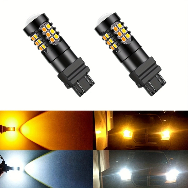 Lumini LED de drum pentru 1157/3157/7443, LED 3030, 12-24V, 5000 lm, durată de viață 50.000 ore, pentru mers înapoi, frână și semnalizare