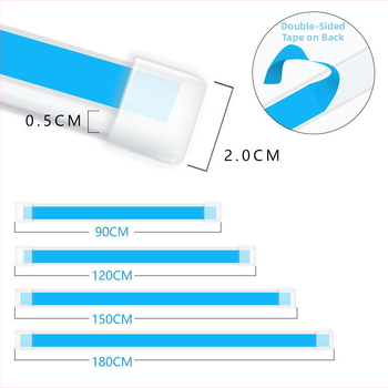 Амбиентно LED осветление за капак на автомобил с лента за светлинен водач и цветова промяна — 10W, 12V, 1A, модел 20220923JTG, LED + силиконов гел