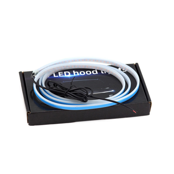 Амбиентно LED осветление за капак на автомобил с лента за светлинен водач и цветова промяна — 10W, 12V, 1A, модел 20220923JTG, LED + силиконов гел