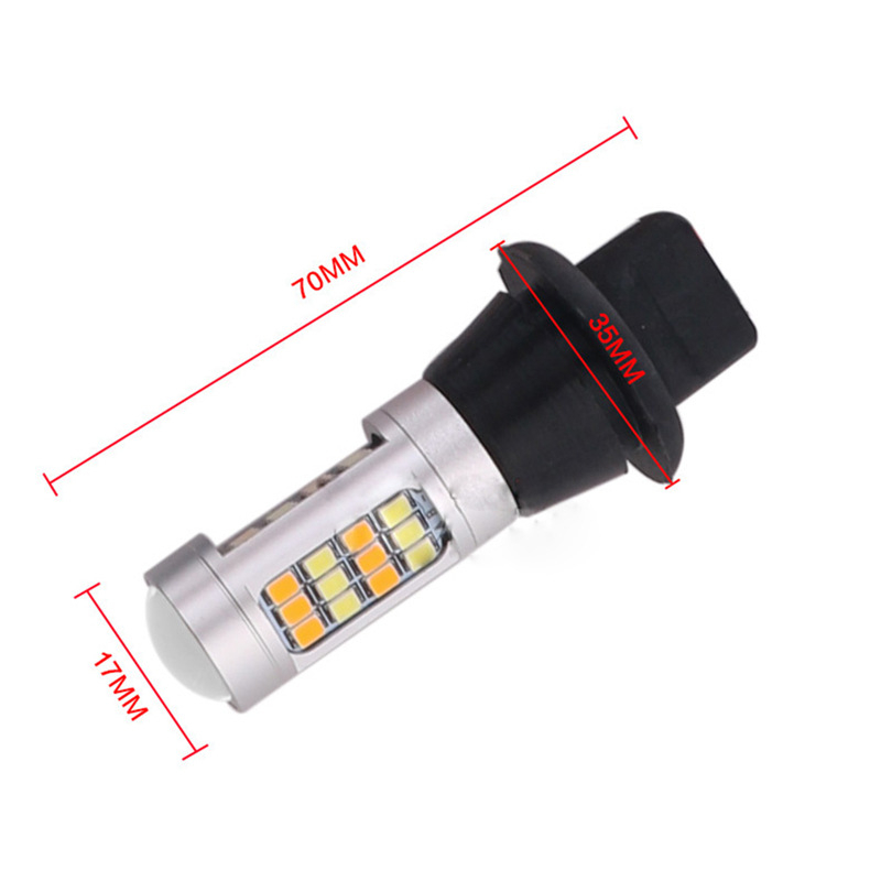 LED kétszínű indexlámpa nappali működéssel, modell 1156, 12V, 20W, LED, 7000-8000K