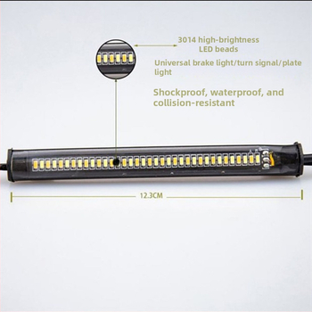 Motosikla LED gredzens priekšējai dakšai pagrieziena signāls, 36-LED, divkrāsains, 12V, 5W, 3000–6000K