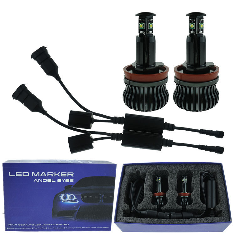 Lampă LED Angel Eye 20W pentru BMW E92, 12-24V, IP68, aluminiu de aviație, model HXBMW-E9204, 30000h durată de viață, compatibil cu modelele BMW