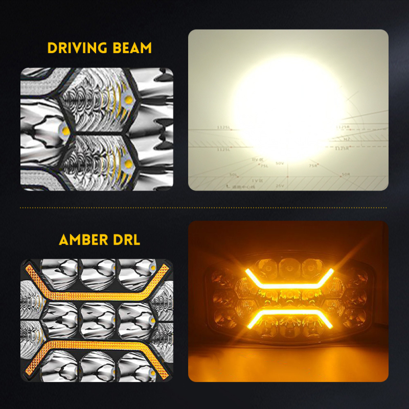 Овална работна светлина за автомобил, JIUGUANG JG-D950, 60W, 12-24V DC, корпус от леяна алуминиева сплав