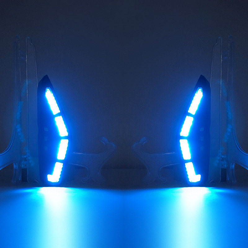 Lumini DRL LED pentru Honda Civic (12-13) – LED, 12V, 12W, 80 lm, Carcasă ABS, LED multicolor (alb/galben/ice blue), compatibile cu Civic 12-13