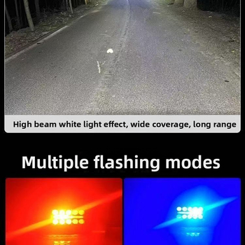 Главна светлина за автомобил, мотоциклет и електрически триколесник — алуминий, 12V, 30W, леща с 10 LED, дневна светлина и двуцветен прожектор