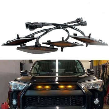LED противотуманна лампа за Toyota 4Runner (14–20), монтирана в решетката – ABS+LED, 12V, 500 lm, живот 50 000 ч