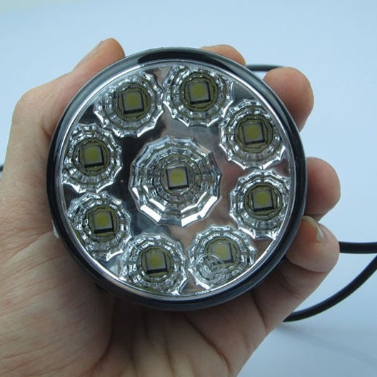 Kružna dnevna svjetla s 9 LED, univerzalna, 12V, 4.5W, 1000 lm, LED 5050, životni vijek 50 000 h