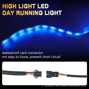 LED nappali menetfény autóhoz, modell Crystal Tearful Daylight, 12W, 12V, PVC