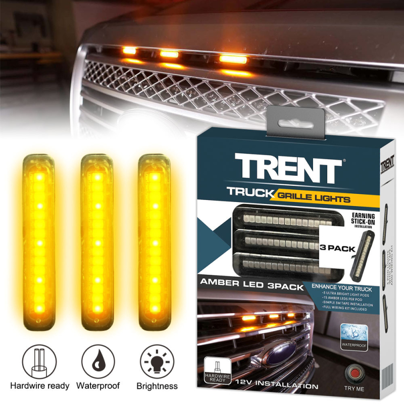 LED svjetlo rešetke automobila (DRL) - univerzalno, IP67, 12V DC, 8W, 900lm