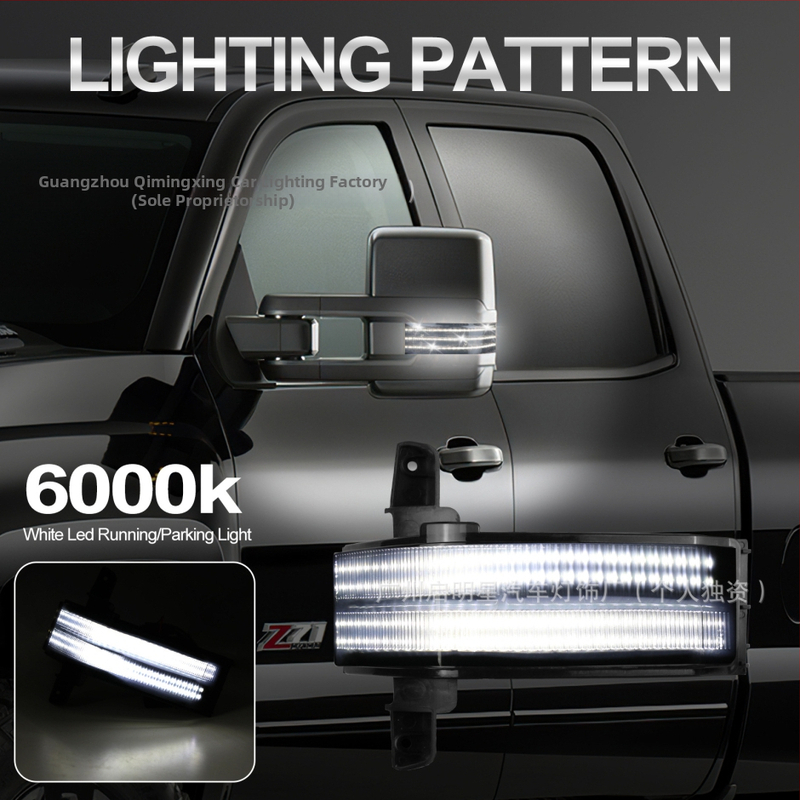 Aizmugures skatiena spogulim gaismas signāls Chevrolet Silverado/Sierra — 5W, 12V, PC&ABS korpuss, darba ilgums 50 000 stundas