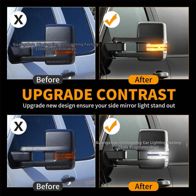 Aizmugures skatiena spogulim gaismas signāls Chevrolet Silverado/Sierra — 5W, 12V, PC&ABS korpuss, darba ilgums 50 000 stundas