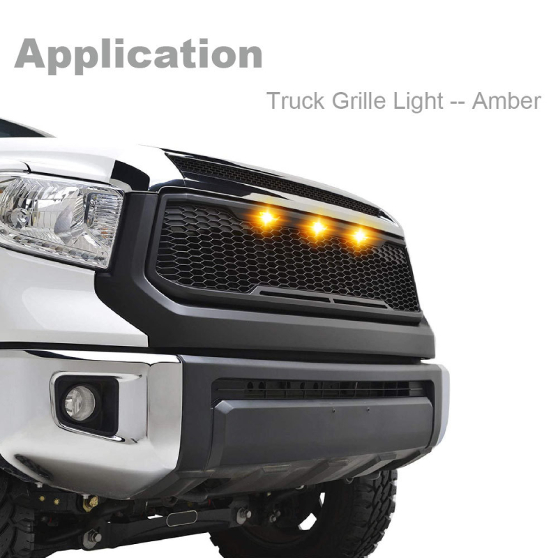IP67 vodootporne DRL dnevne svjetiljke za srednju rešetku F-150 pickup, jantarne i bijele LED, ultra jasne