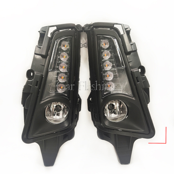 Toyota Hiace 2019–2021 LED dnevna svjetla s prednjom svjetlom za maglu i pokazivačem smjera – ABS+LED, 12V, 8W, 6000K, IP67
