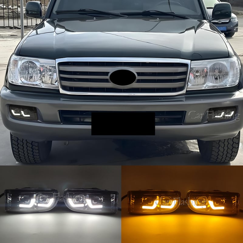 Toyota Land Cruiser LC100 dnevna svjetla s lećom i svjetlima za maglu