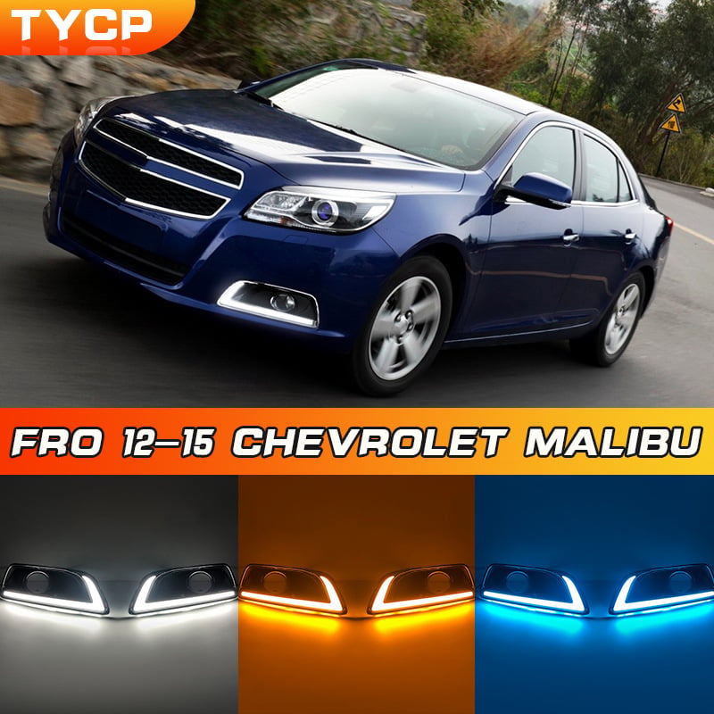 Dnevna svjetla za Chevrolet Malibu 2012-2015 — ABS kućište; LED izvor svjetla (bijela, žuta, ledeno plava); napajanje 12V; svjetlosni tok 80 lm; vijek trajanja 10000 h