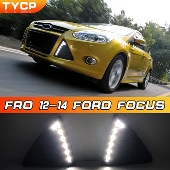 Ford Focus 12-14 nappali menetjelző lámpák, 12V, 12W, ABS+PC váz, élettartam >10 000 óra, kompatibilis a Focus 12-14 modelllekkel