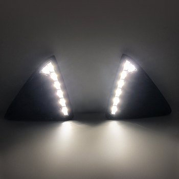 Ford Focus 12-14 nappali menetjelző lámpák, 12V, 12W, ABS+PC váz, élettartam >10 000 óra, kompatibilis a Focus 12-14 modelllekkel