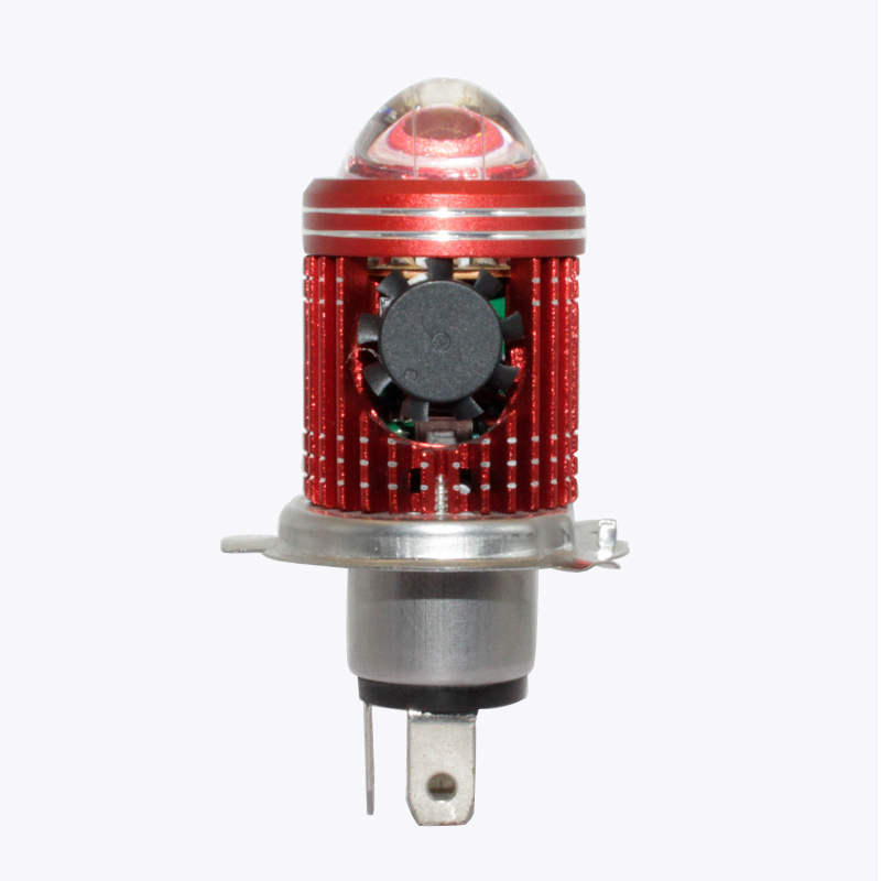 H4 motociklističko svjetlo s dvjema hvataljkama, LED spot svjetlo, ugrađena fisheye leća visoke jasnosti, dvostruki sustav osvjetljenja za nadogradnju električnog vozila