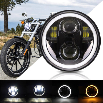 LED far Wrangler 5,75 inča, s 4 LED diodama i prstenom Angel Eye, žuto-bijele boje
