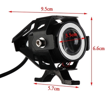 U7 Mini LED prednje svjetlo za motocikl - CREE, 125W, 12V, 12500LM, IP68