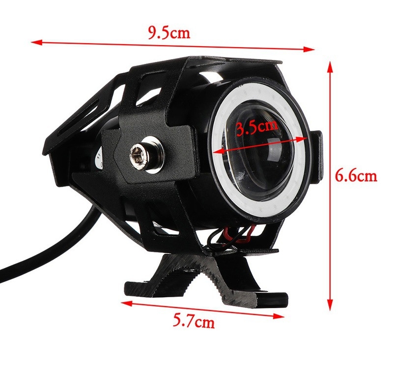 U7 Mini LED prednje svjetlo za motocikl - CREE, 125W, 12V, 12500LM, IP68