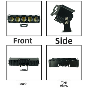 Motociklističko LED glavna svjetla s tri LED diode, aluminijsko kućište, 30 W, 12-80 V, 1200 lm