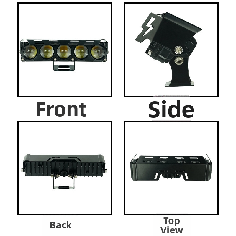 Motociklističko LED glavna svjetla s tri LED diode, aluminijsko kućište, 30 W, 12-80 V, 1200 lm