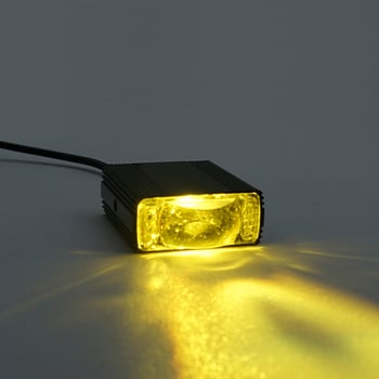 LED prednje svjetlo za električni skuter i motocikl s žuto-bijelim treperavim svjetlom, ultra sjajna leća, modificirani reflektori