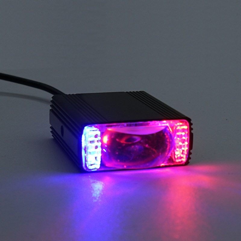 LED prednje svjetlo za električni skuter i motocikl s žuto-bijelim treperavim svjetlom, ultra sjajna leća, modificirani reflektori